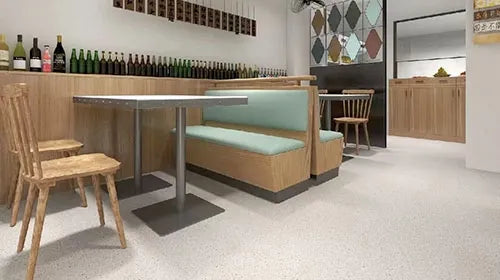 PVC Roll Flooring apply to restaurant