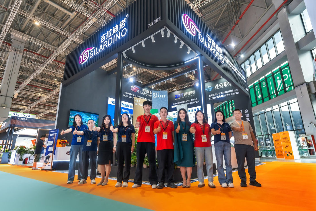 Gilardino Flooring team at DOMOTEX asia CHINAFLOOR 2026 in Shanghai