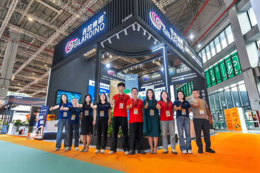Gilardino Flooring team at DOMOTEX asia CHINAFLOOR 2026 in Shanghai